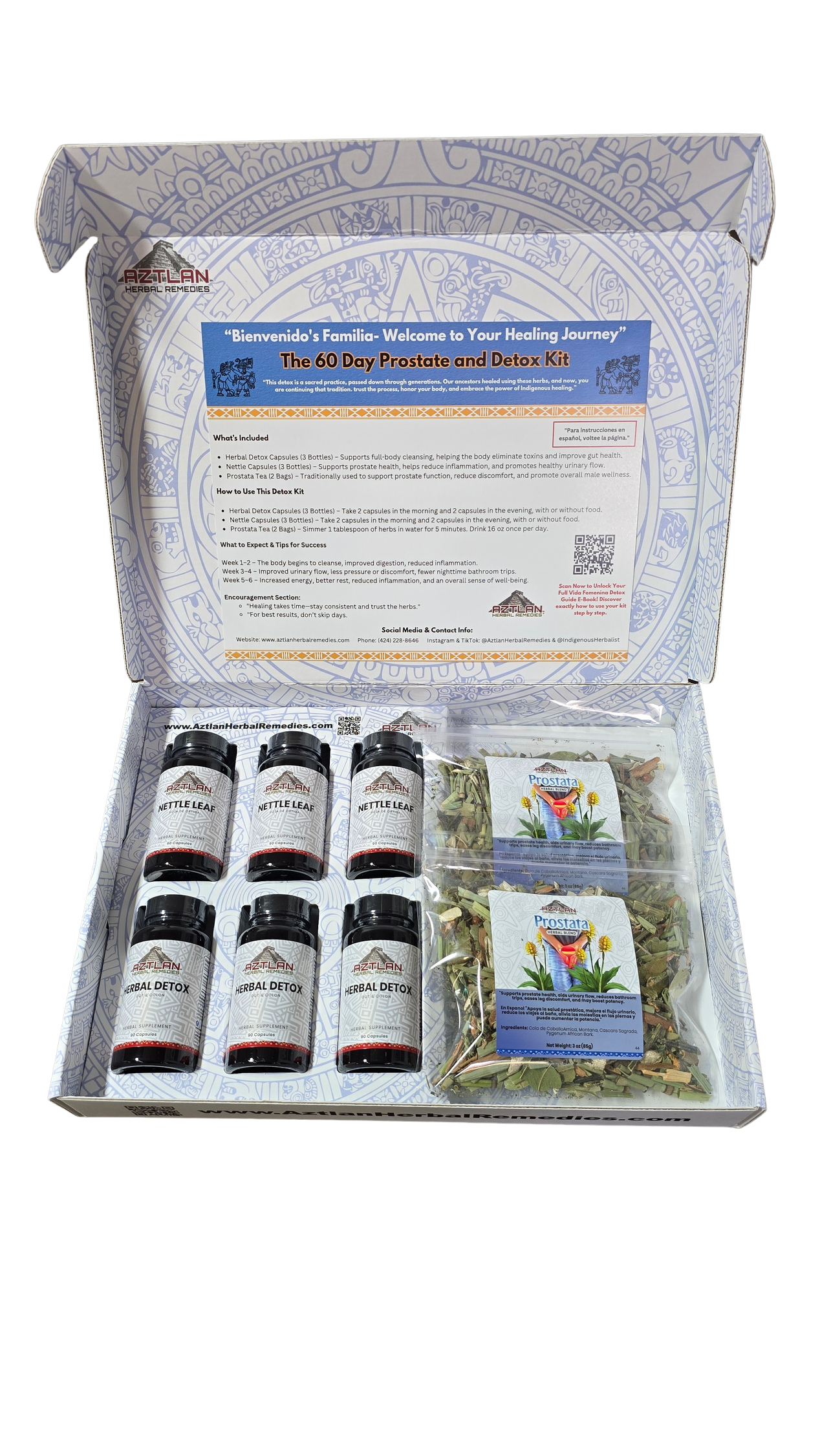 60 Day Prostate & Detox Herbal Reset – Aztlan Herbal Remedies