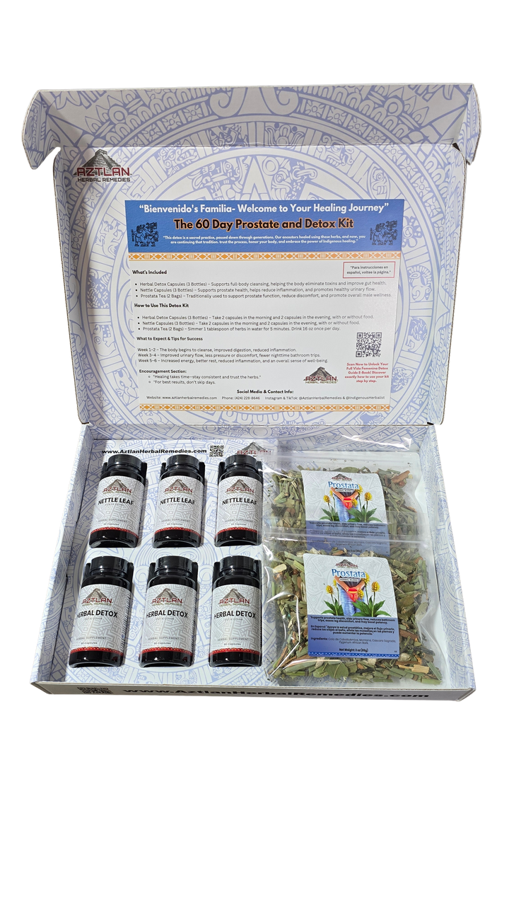 HERB CLEANSE 6本セット 60 Day Prostate & Detox Herbal Reset – Aztlan Herbal Remedies