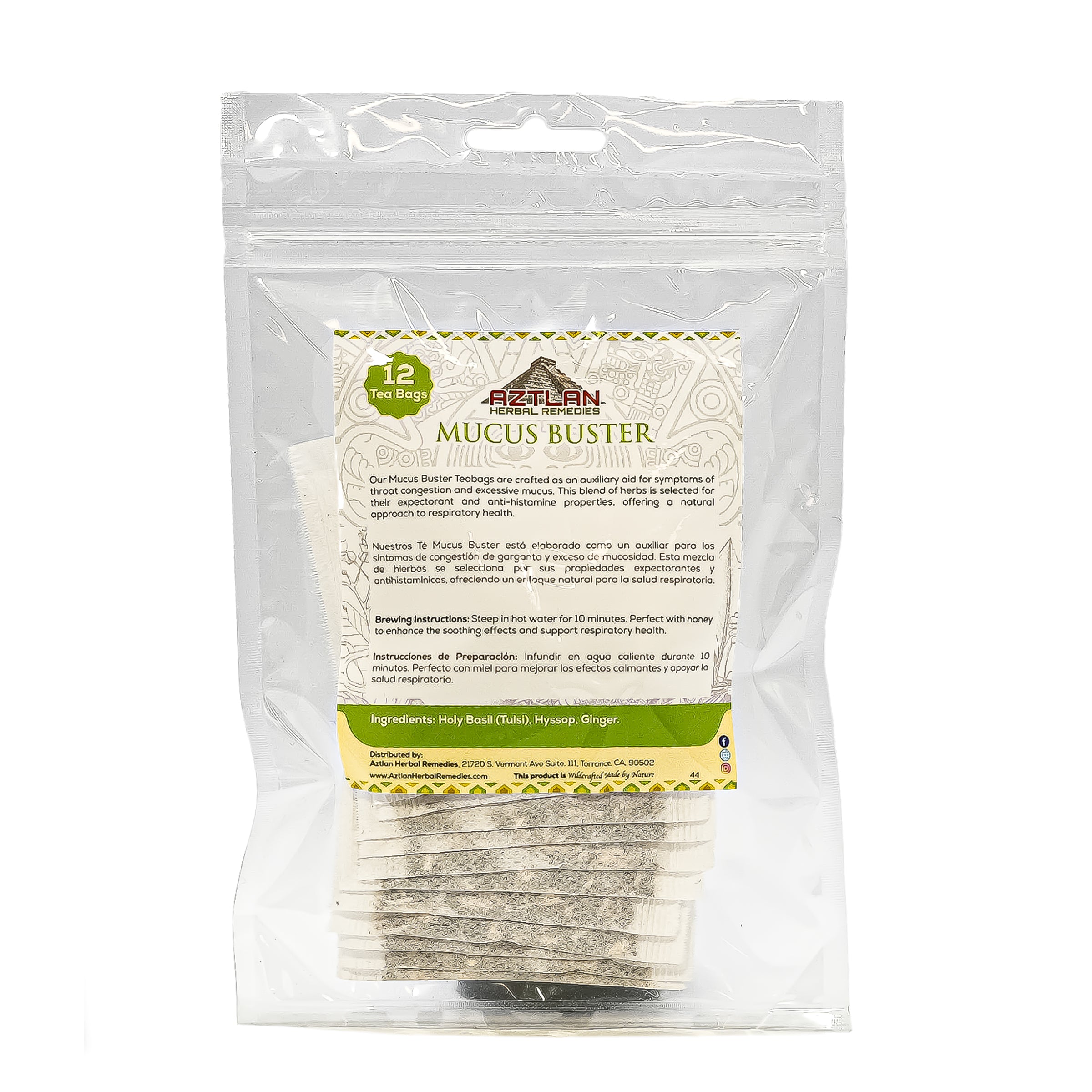 Mucus Buster Teabags – Aztlan Herbal Remedies