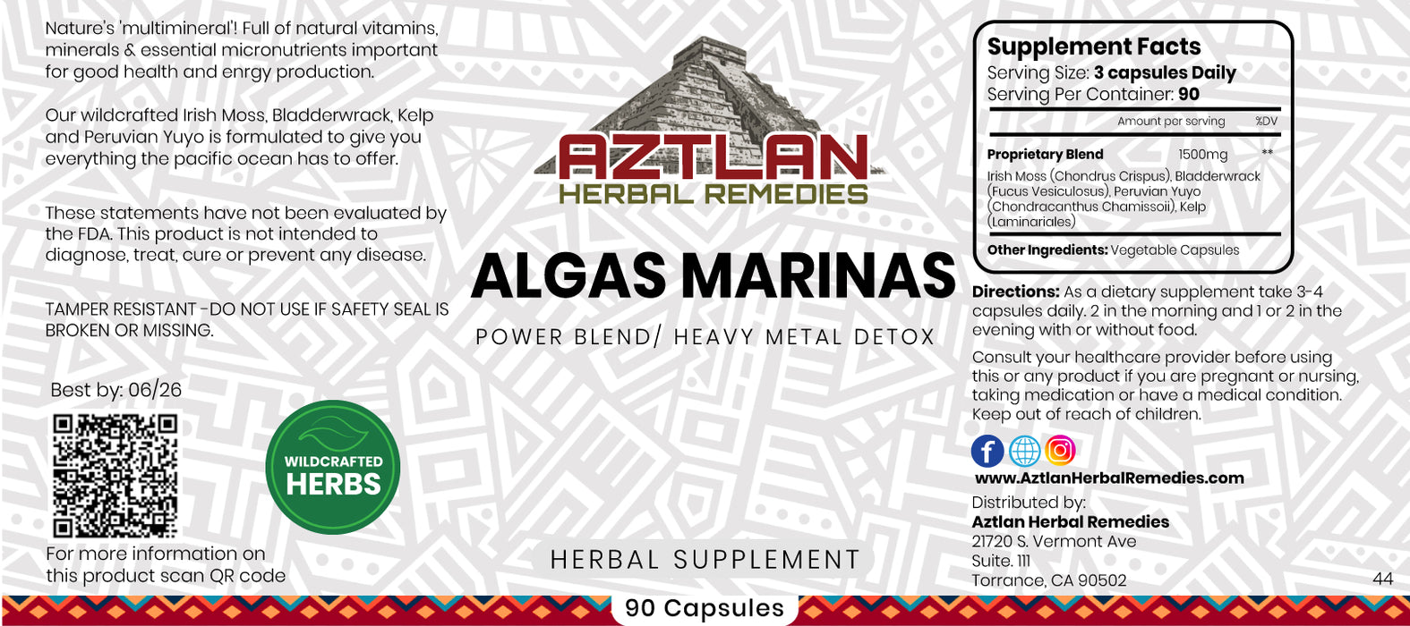 Algas Marinas (Marine Algae) Heavy Metal Detox