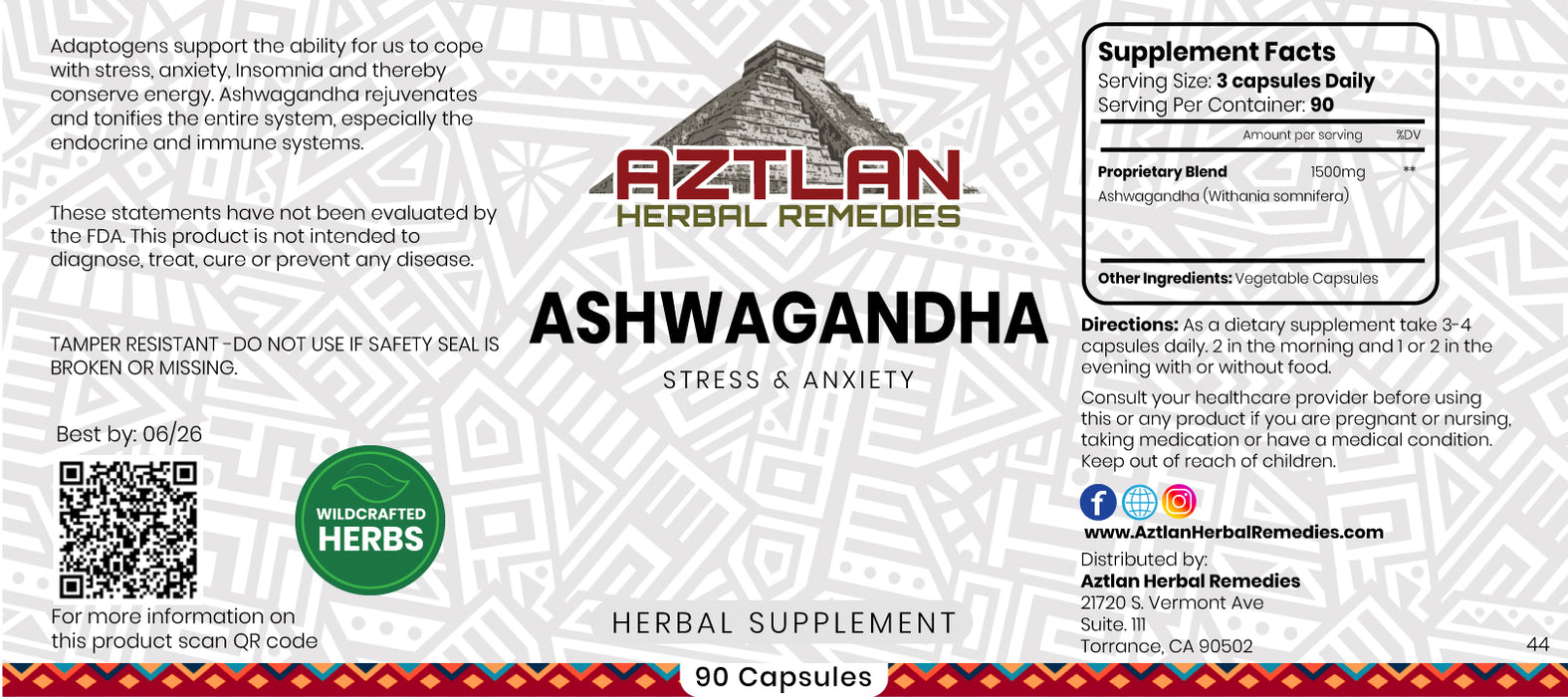Ashwagandha Root Capsules