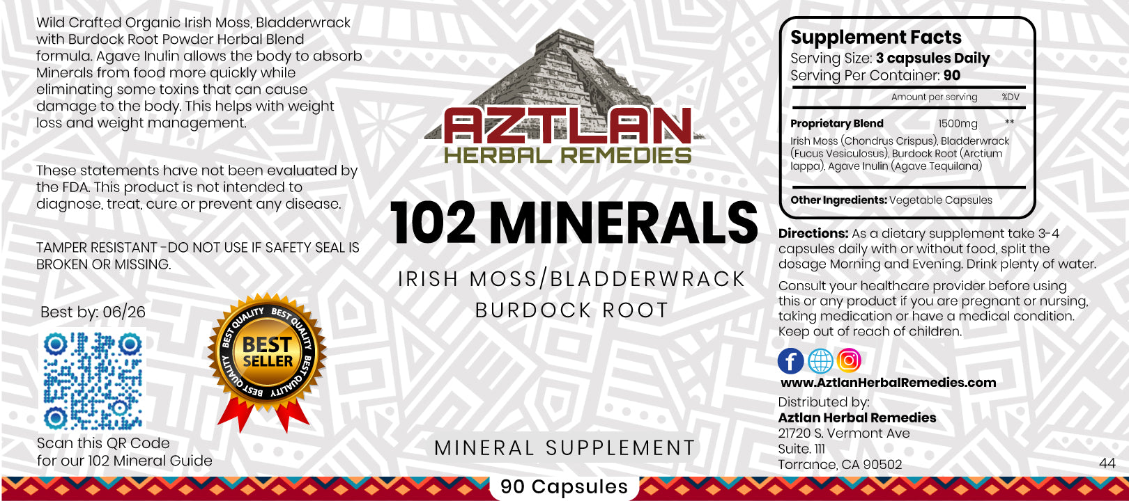 Starter pack (102 Minerals and Herbal Detox Capsules)