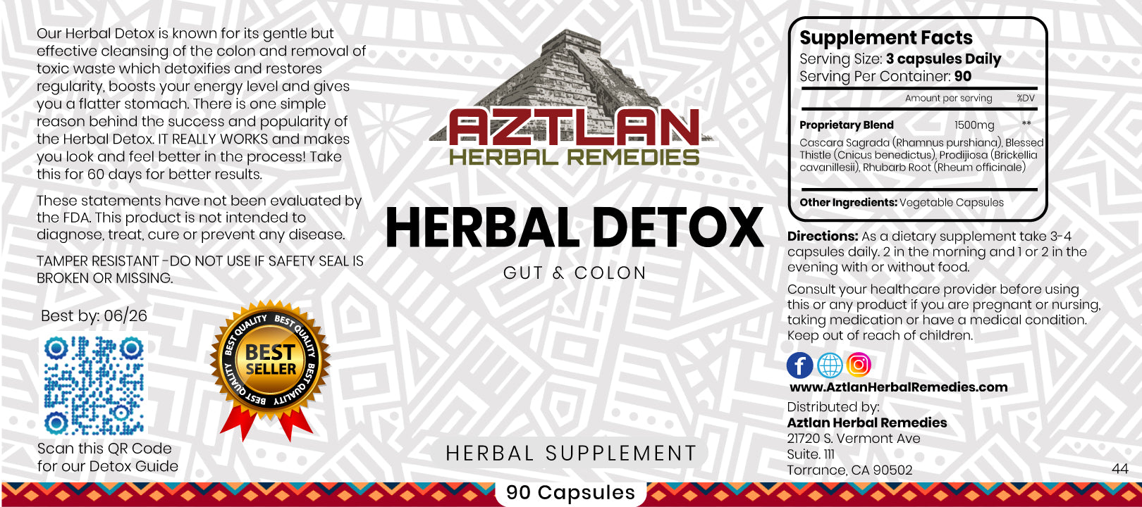 Starter pack (102 Minerals and Herbal Detox Capsules)