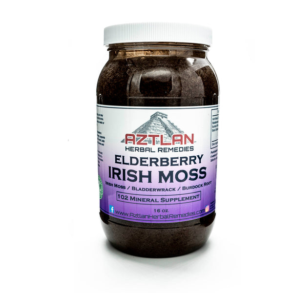Irish Moss Gel Elderberry Infused 16oz – Aztlan Herbal Remedies