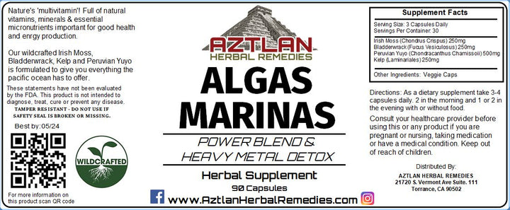 Algas Marinas (Marine Algae) Heavy Metal Detox – Aztlan Herbal Remedies