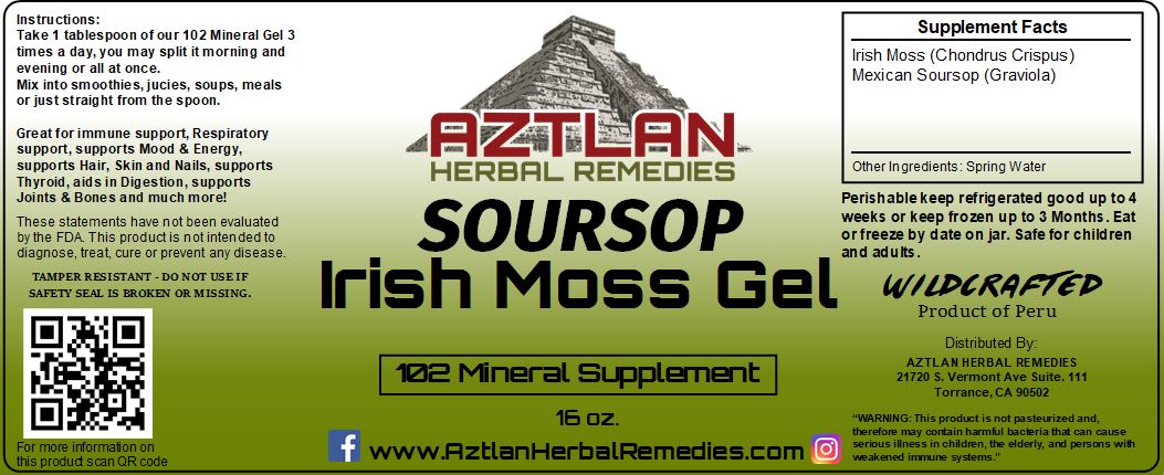 Irish Moss Gel With Soursop 16oz